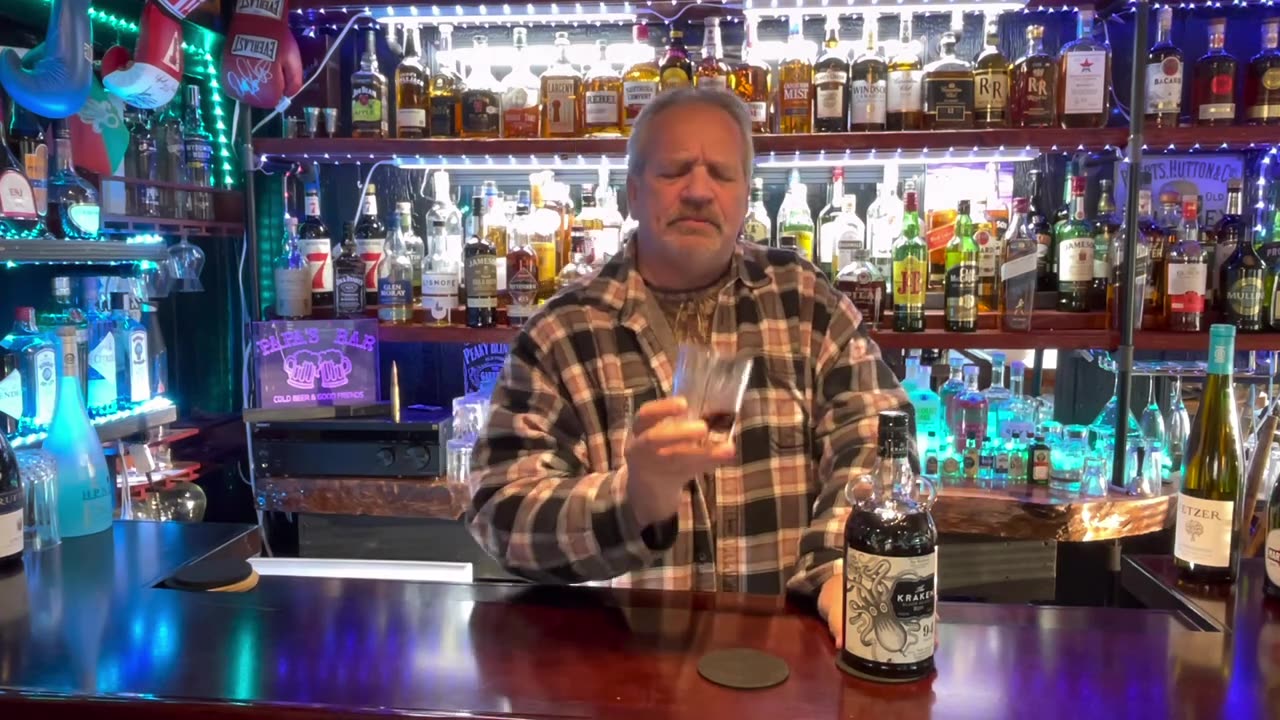 The Kraken Dark Rum Review at Papas Bar