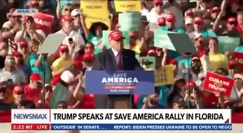 Crowd Goes Wild With Trump's Latest Ron DeSantis Comments At His Save America Rally