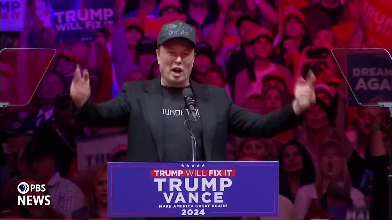 elon musk speech at trump rally