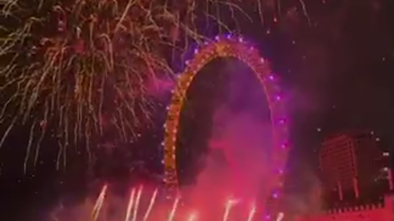 London eye fireworks