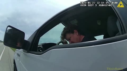 Hamilton Co. Sheriff Charmaine McGuffey, pulled over speeding, left with a warning in Clermont, Co.