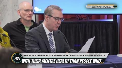 Dr. Chris Palmer, a Harvard-trained psychiatrist, testified on Senator Ron Johnson’s panel