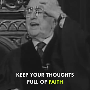 Keep your thoughts full of faith