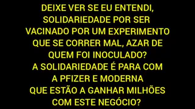 ☣️ COVID19/FOME19 ☣️ - Se você acreditar no que esta coisa veio dizer nestes 15 minutos de antena