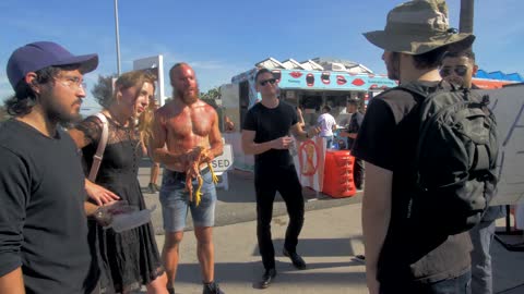 Eating Raw Chicken @ Vegan Sunday Market | Los Angeles, California | POLICE CALLED