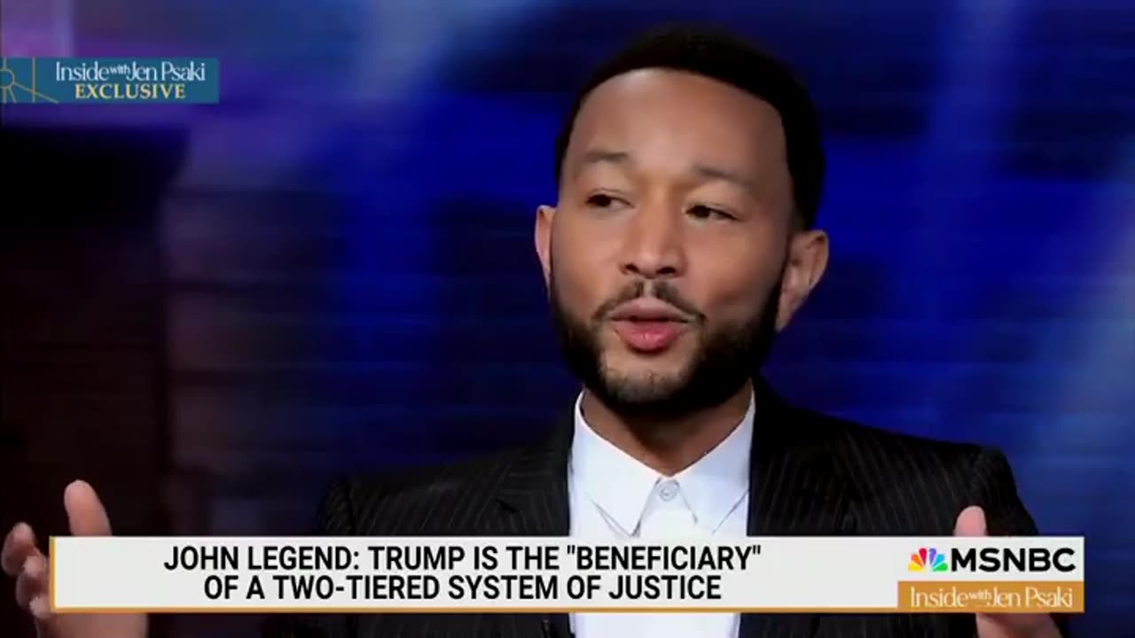 Donald Trump Benefits From A Two-Tiered Justice System - John Legend To Jen Psaki On MSNBC