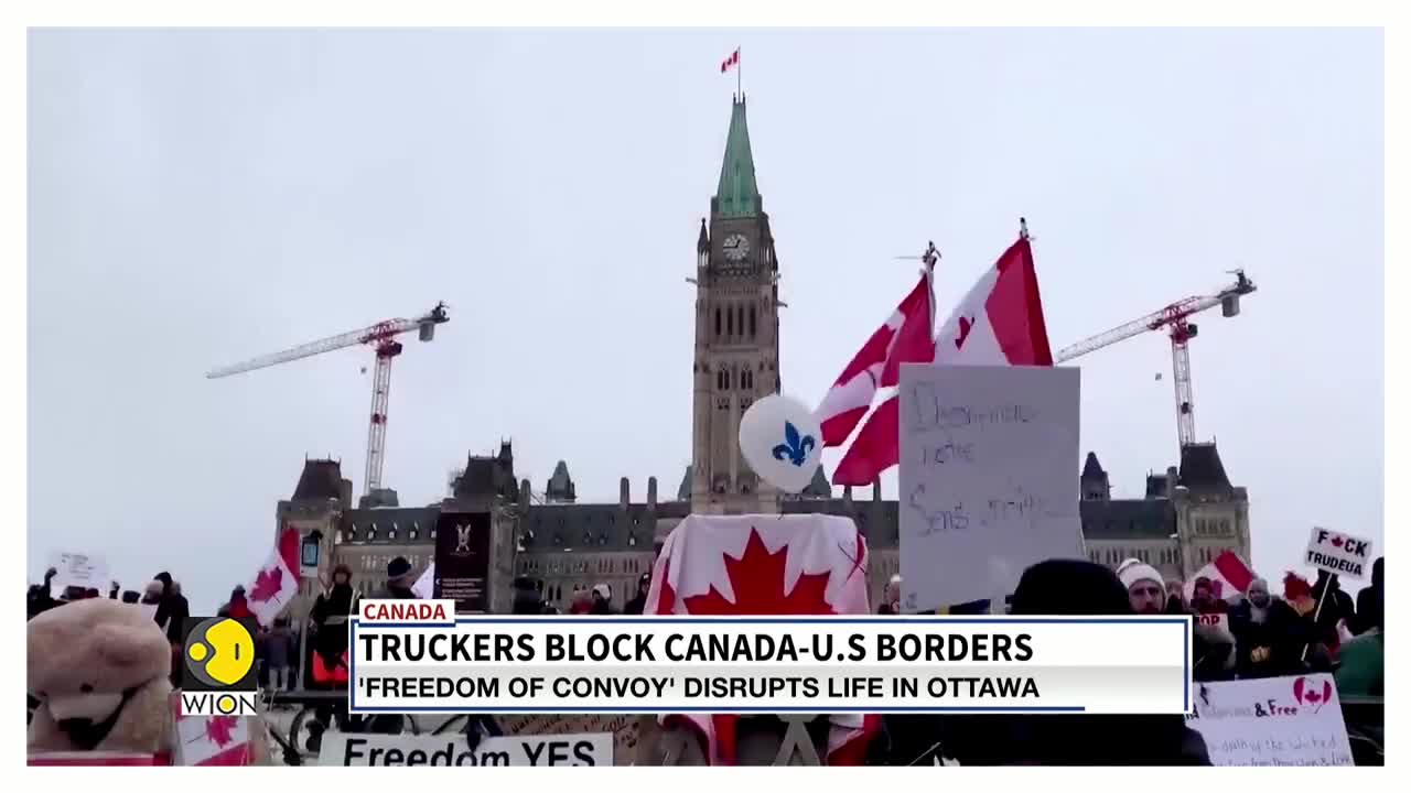 PM Justin Trudeau demands for an end to truckers' protest in Canada