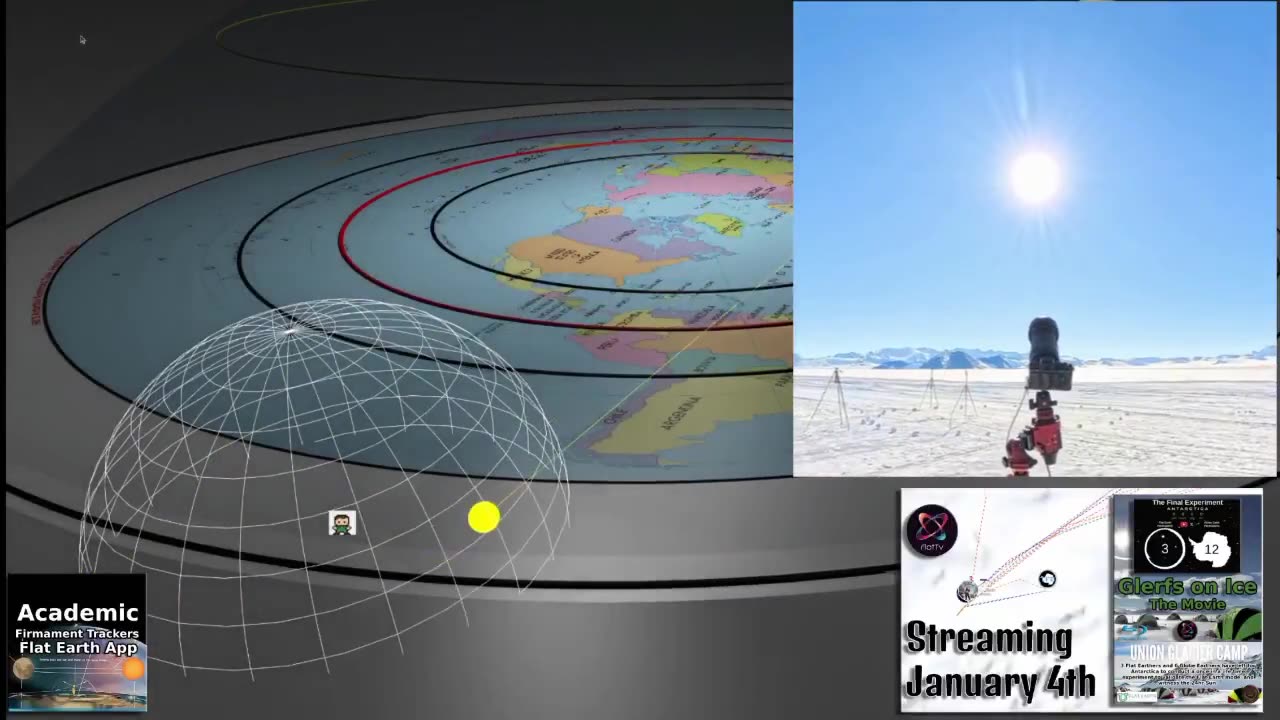 The Biblical (Flat Stationary Geocentric Domed Young) Earth 24 Hour Sun - MODELED