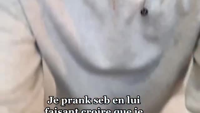 Comme demandé j’ai pranké Seb, il va me quitter à force (je lui ai dit après tout va bien) #prank