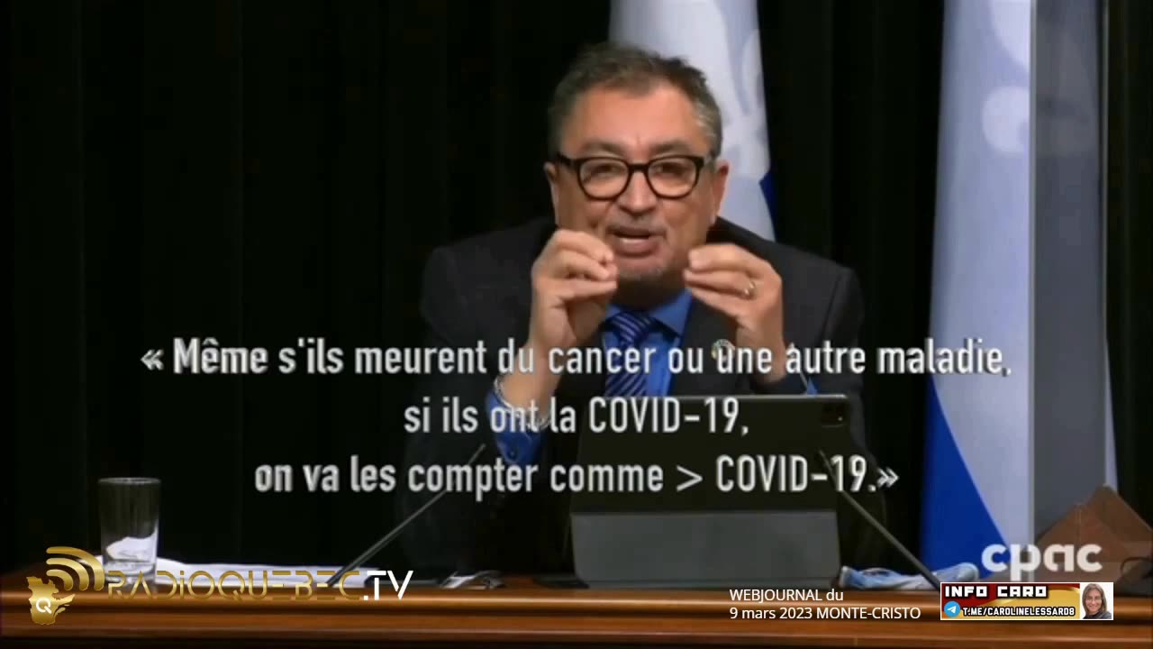 Extrait du WEBJOURNAL de RADIO-QUÉBEC du 9 mars 2023 - MONTE-CRISTO - Arruda