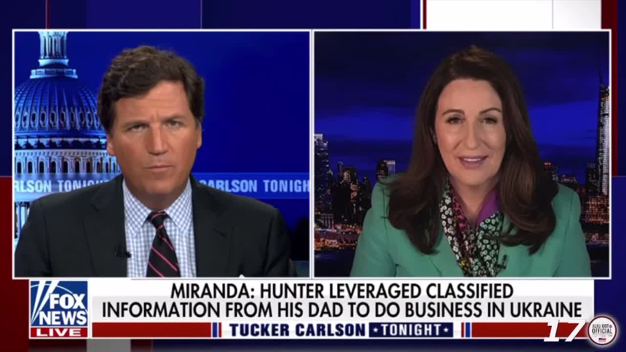 Miranda Divine: It looks like Hunter Biden was sending his business partner classified info.