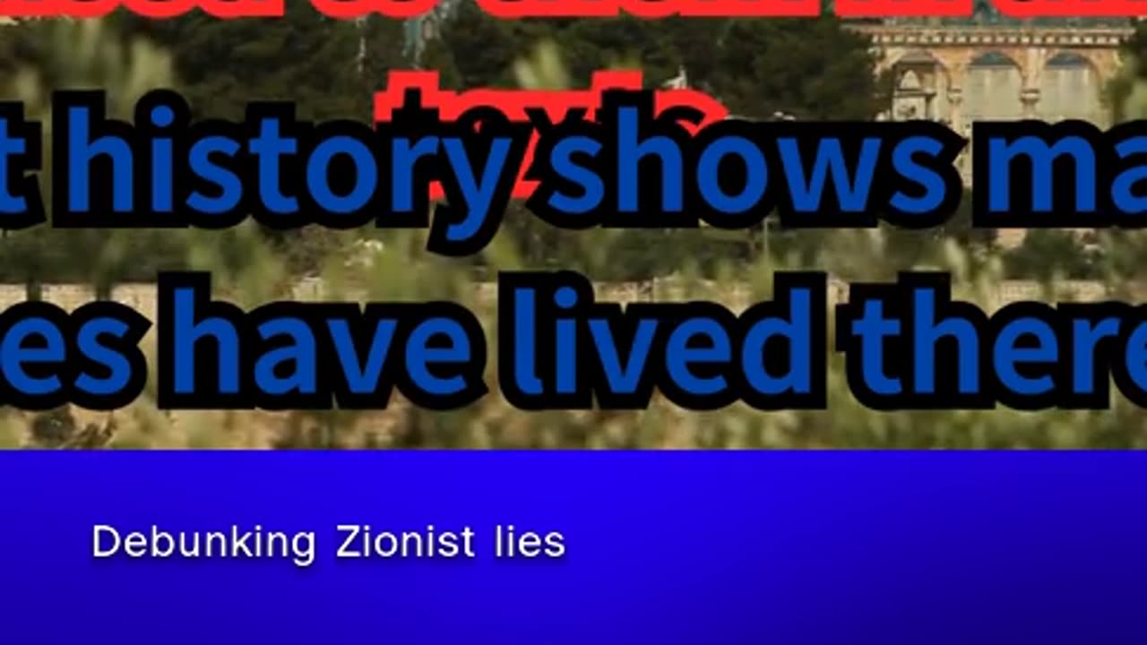 Debunking Israel's lies shorts