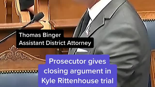 Prosecutor gives closing argument in Kyle Rittenhouse trial