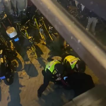 BBC reporter Edward Lawrence arrested and dragged to the group by CCP officers in Shanghai