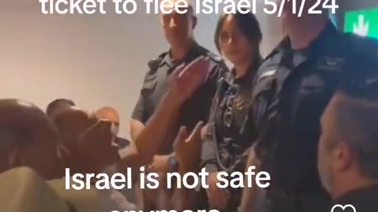 ISRAELIS FIGHTING EACH OTHER OVER TICKET TO FLEE THE PROMISED LAND