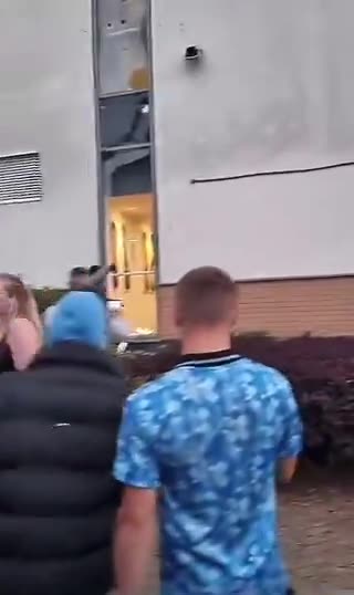 'Fire breaks out at the Holiday Inn Express hotel located in Tamworth, United Kingdom.'