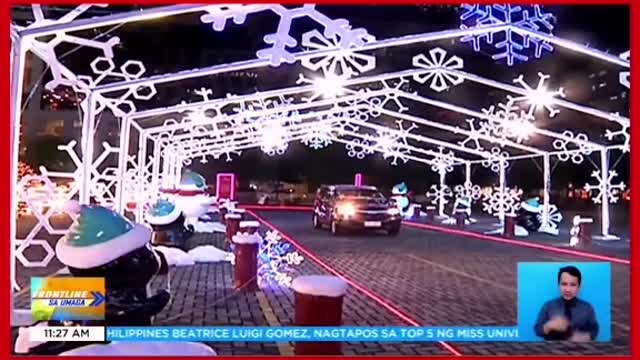 FRONTLINE SA UMAGAChristmas drive-thrudinarayo sa Pasay City