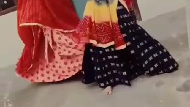 Village girl dance dog looking rajsthan India America japan