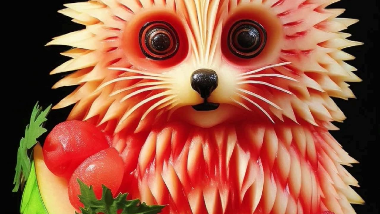 watermelon carving art