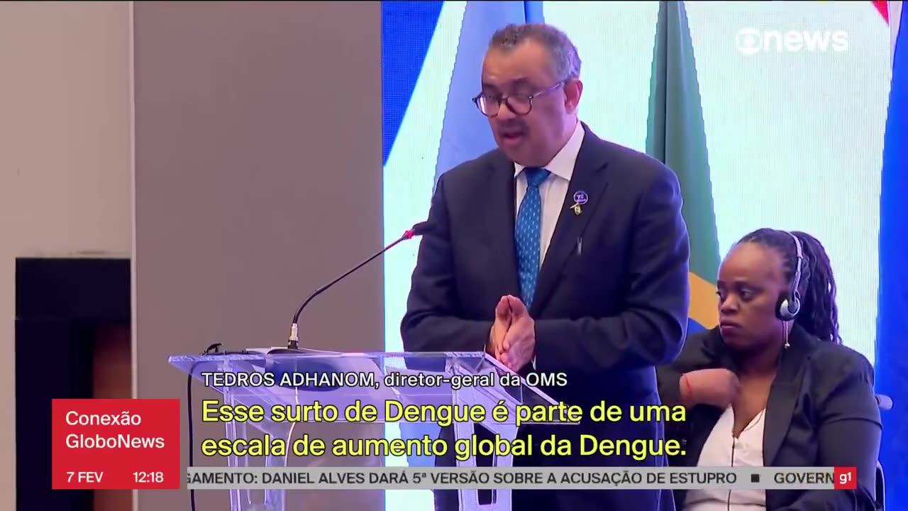 Brasília: Tedros Adhanom, nesta quarta-feira, 7 de fevereiro, fez um alerta para surto global da dengue.