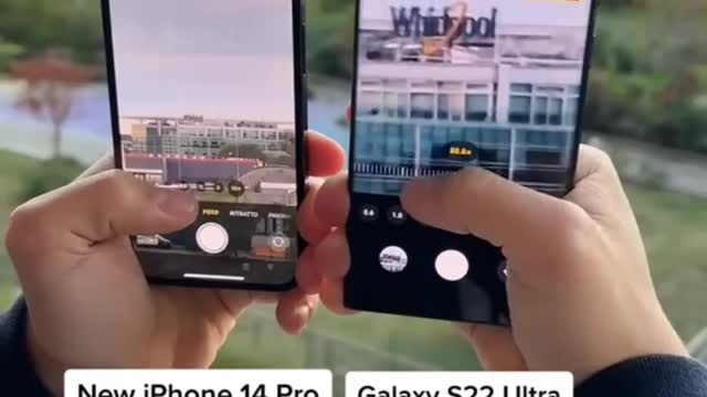 iphone 14 pro max vs samsung s22 ultra zoom test