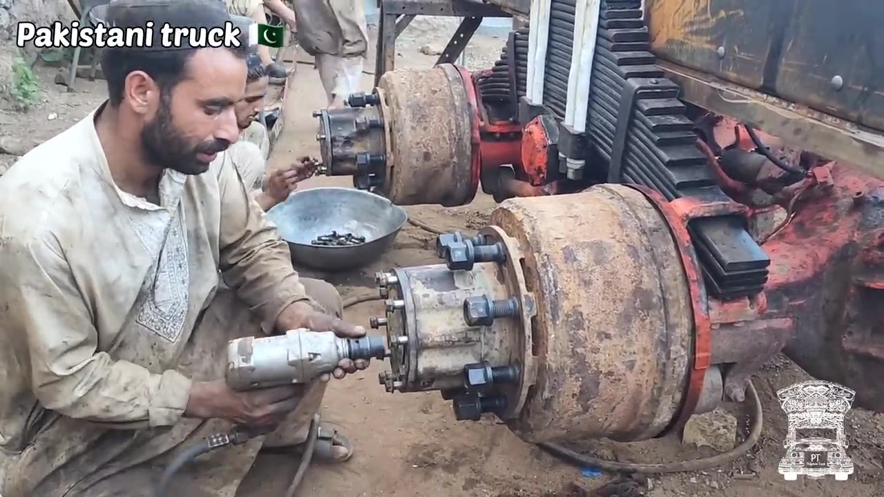 Rebuilding AN OLD Dump Truck With Basic Tools _ Silencer Making And Installing in truck