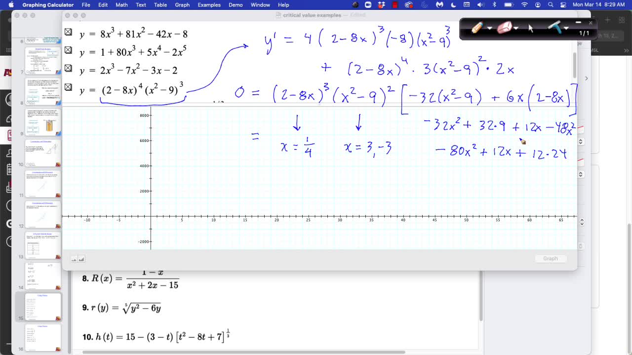 MAT 265 Mon Mar 14: Critical Values