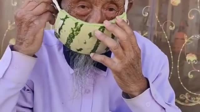 Trending Covid mask and helmet for fruitarians