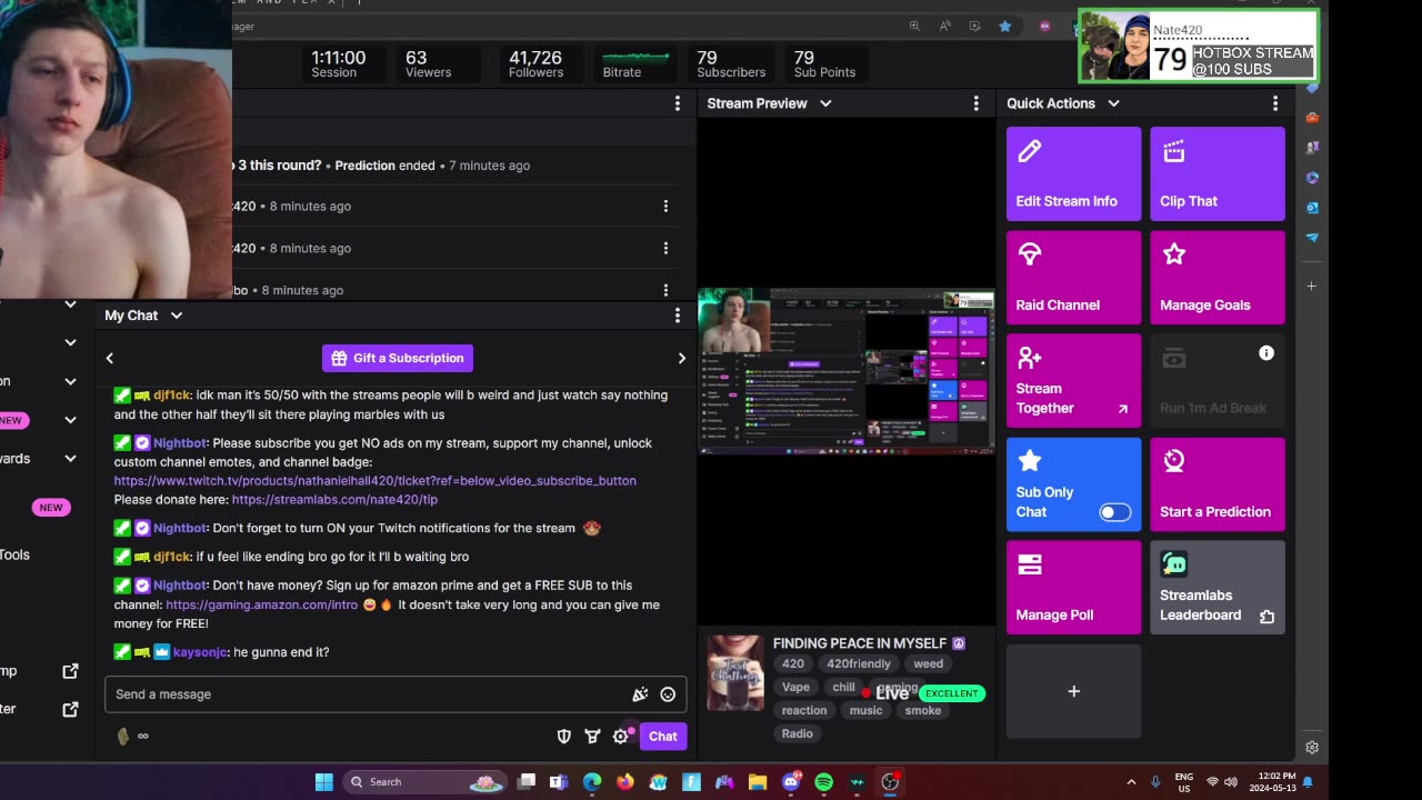 nate420 finding peace in myself full stream