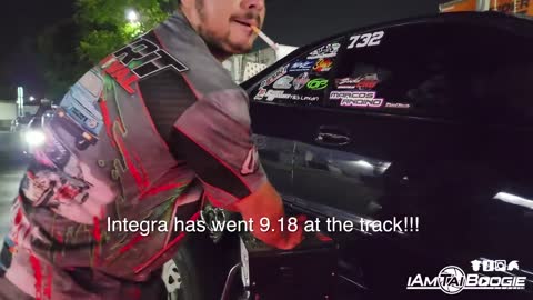 All Motor K24 Nitro Civic vs Turbo B Integra🔥😳