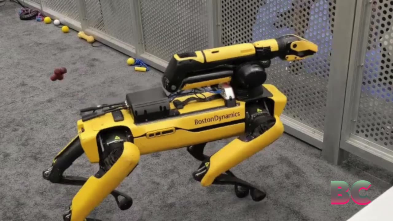 Boston Dynamics’ robot dog Spot can now ‘play fetch’