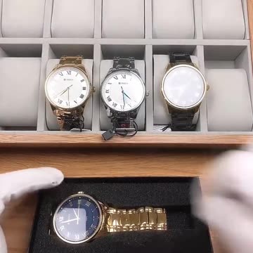 CURREN New Simple Business Watch for Man with Stainless Steel Band Casual Quartz W