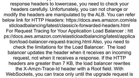 ALB is not propagating response headers correctly