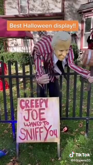 Creepy Joe Biden Halloween Display