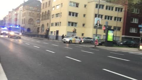 Never ending fleet of police wagons 🍿🚔