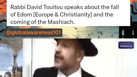 Rabbi says Islam is the broom for Israel to destroy Christianity