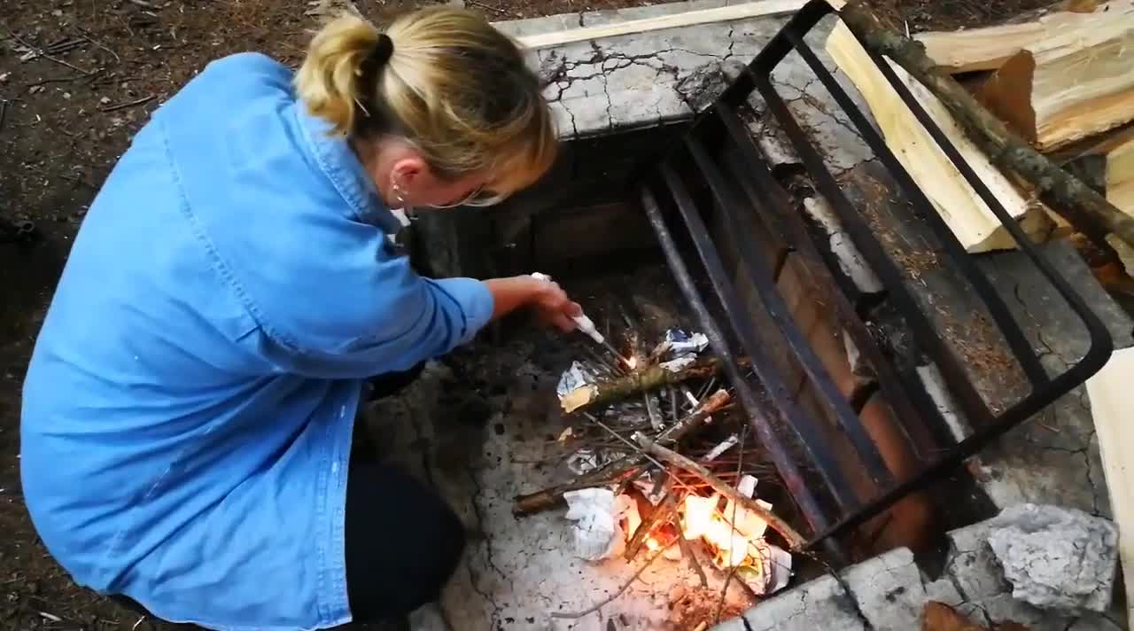 Camping in America: Making S'mores!