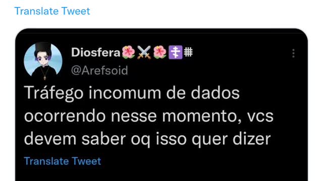 Tráfego incomum de dados