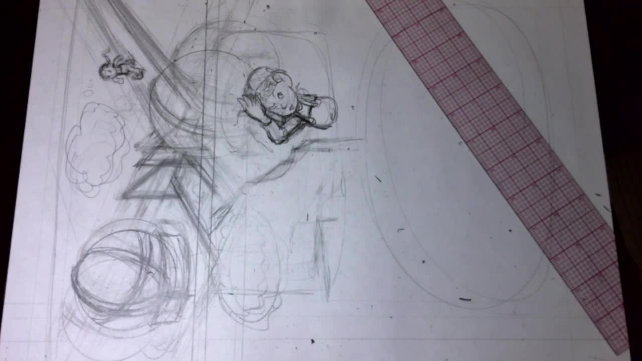 Lo-fi Draw and Chill: Pencil art for page 115