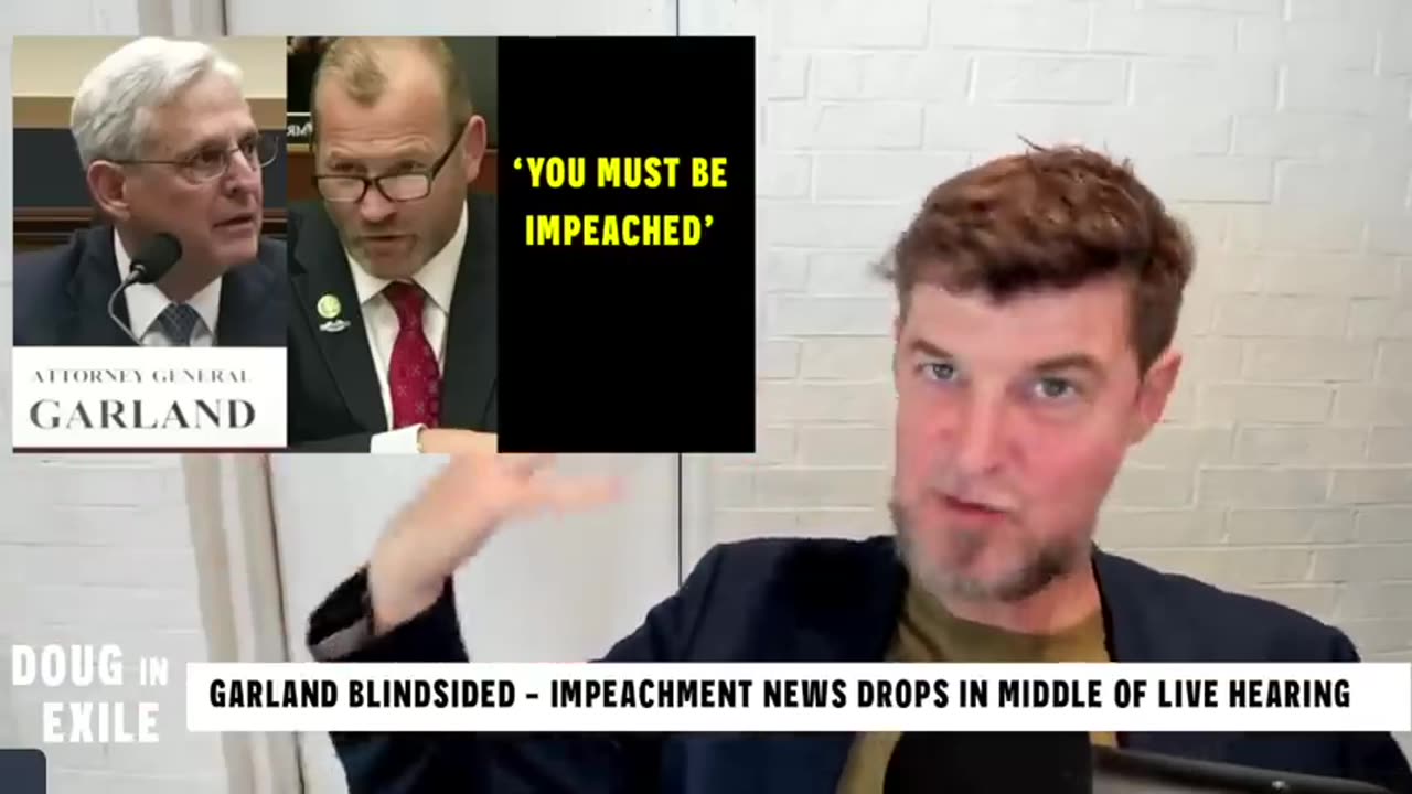 Garland Blindsided - Impeachment News Drops In Middle Of Live Hearing