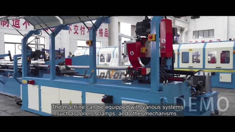 Automatic iron pipe cutting machine production line with bundle cutting