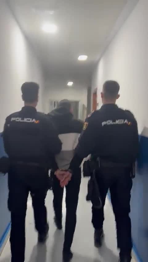 Spain: Arrival of the jihadist detained by the Police in Spain after the machete attacks.