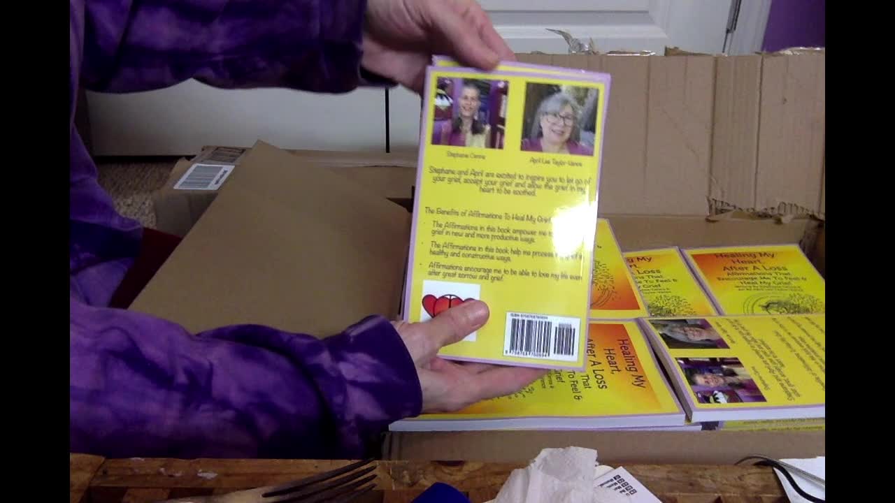 Unboxing My New Books "Healing My Heart, After A Loss"