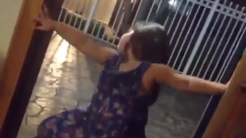 A girl with good dancing skills