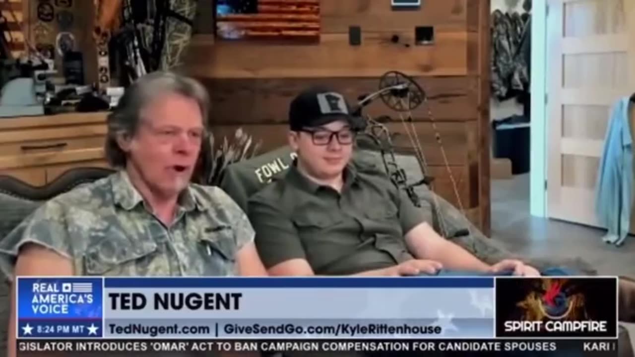 WATCH Kyle's face as Ted Nugent tells him Michelle Obama is actually a man