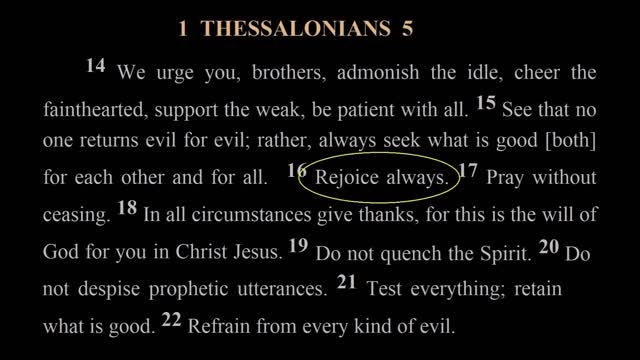 Inspiration from 1 Thessalonians 5