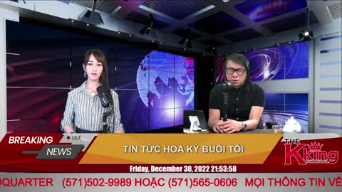 TIN TỨC HOA KỲ BUỔI TỐI - 12/30/2022 - The KING Channel