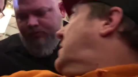 Ron DeSantis forcibly threw a peaceful man in a wheelchair out because of the hat he was wearing.