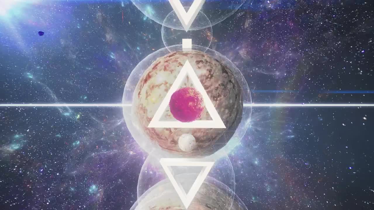 Retro space in 3D animation