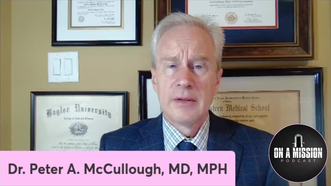 Dr. Peter McCullough. On why 90% of vaccine induced myocarditis is in boys.